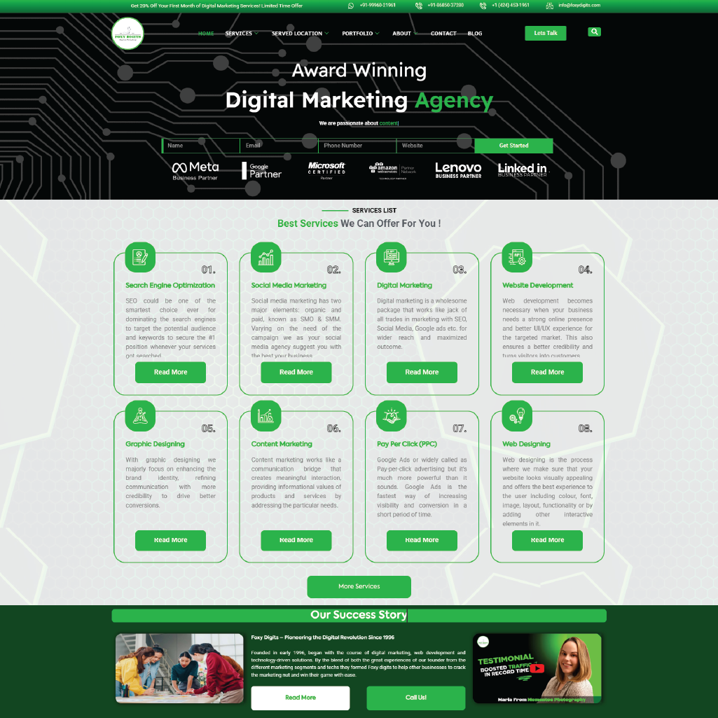 Foxy Digits Website Development Services