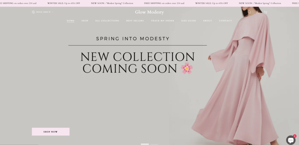 glow modesty